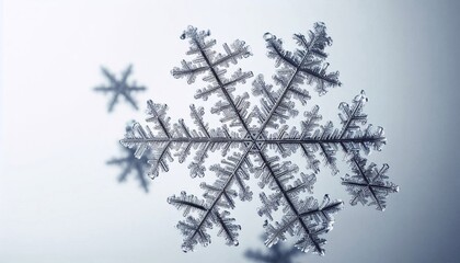 christmas background or card with snowflakes