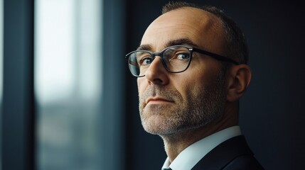 Fototapeta premium Business man. Confident man in a suit. Stylish man.