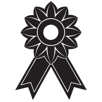 recommend clip art: Black silhoutte ribbon on a isoleted white background 
