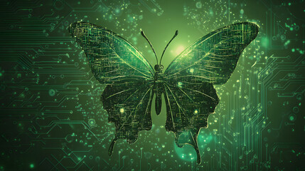 Digital Butterfly: A Symbol of Nature and Technology