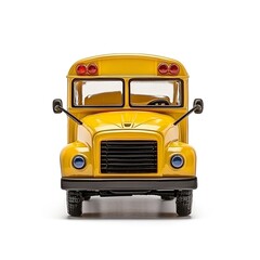 school bus isolated on white