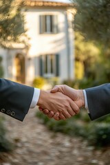 Formal Handshake on Classic Pathway Leading to Mansion
