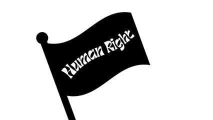 Illustration of international Human Rights Day. Vector Illustration Symbol suitable for design in social media content with theme of human right day 10th December.