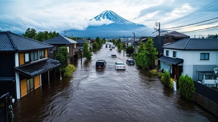 Global Flood Disaster in Urban Landscape
