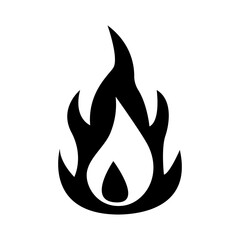 Fire icon. Vector illustration, EPS10