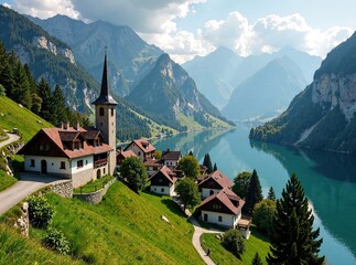Fototapeta premium Durmitor National Park Zabljak Village Montenegro Balkan Beauty - Stunning Mountain Scenery