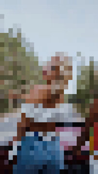 Pixel Zoom Transitions - Vertical