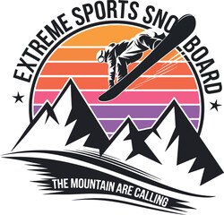 Snowboarding T-shirt Design