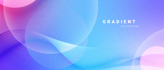 Pastel gradient abstract background with soft wavy lines vector.