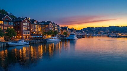 Obraz premium city at night