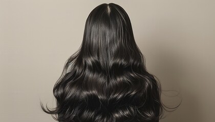 Naklejka premium Stylish hair wig with trendy design isolated on background, 