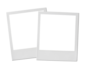 Vintage Polaroid, instant photo frame isolated in transparent PNG, polaroid frame - isolated design element