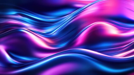 Fototapeta premium An abstract blend of flowing vibrant colors in shades of pink, purple, and blue creating a dreamy, fluid aesthetic.