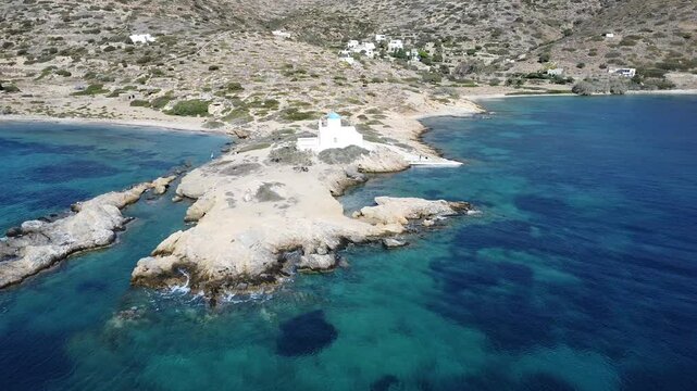 Kapelle des hl. Panteleimon, Katapola, Amorgos, Kykladen, Griechenland, Europa