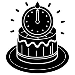 birthday cake with candle