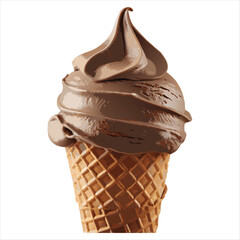 Cute and Delicious Ice Cream Cone Illustration for Print and Web