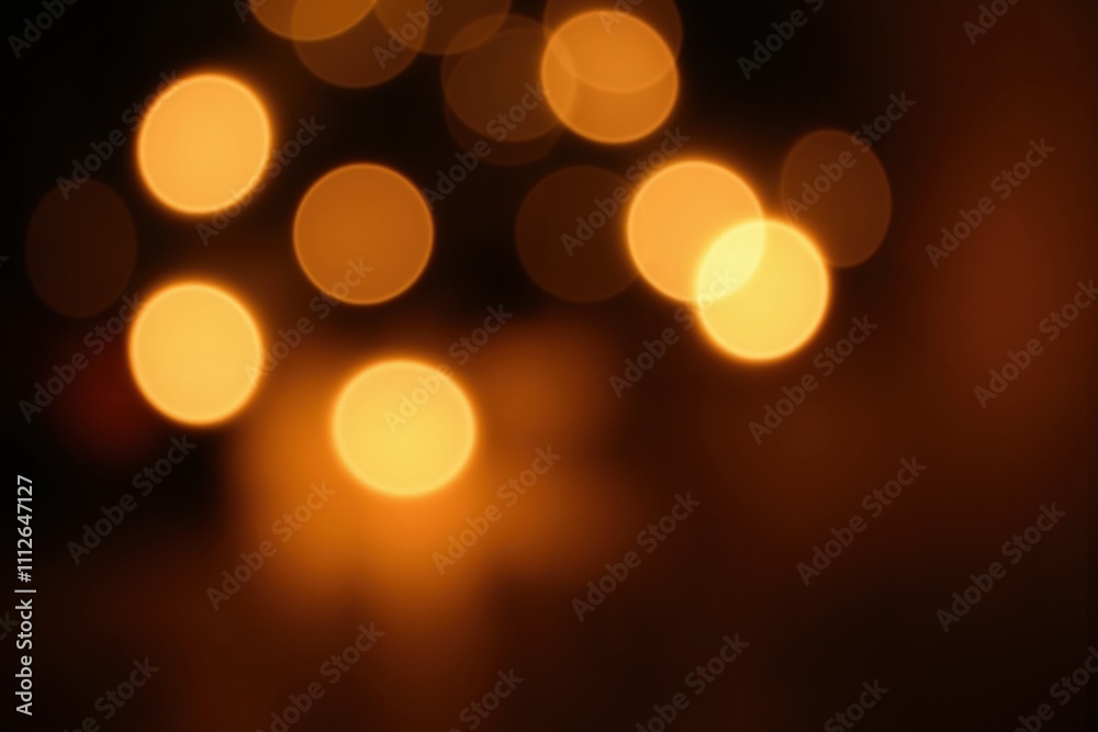 Canvas Prints warm soft bokeh lights creating a cozy abstract holiday atmosphere.