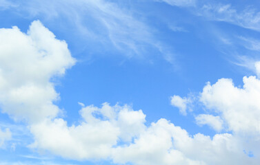 blue sky with clouds