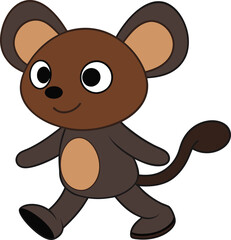 Fototapeta premium a cute mouse funny cartoon design