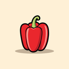 Colorful Paprika Spice Art Illustration