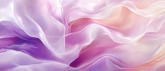Obraz premium Soft, flowing fabric in pastel colors creating a serene atmosphere.