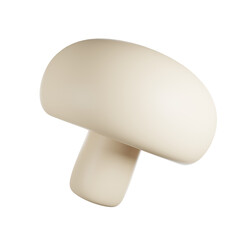 Champignon 3D cute render