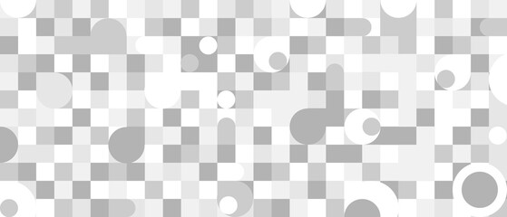 bstract geometric background with circles in Scandinavian retro style
