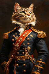 Cat in uniform