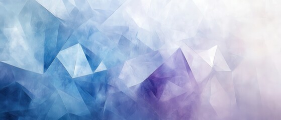 Obraz premium Abstract geometric pattern in soft blue and purple tones.