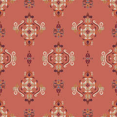 Motifs African boho paisley Floral Ikat pattern embroidery border. Ethnic ikat floral Ethnic Indian Pattern Ikat pattern Ethnic Pattern.Border indian floral Aztec embroidery border seamless patterns.