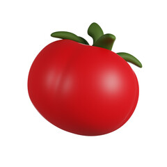 Tomato 3D cute render