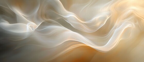 Obraz premium Soft, flowing abstract patterns in warm tones and gentle curves.