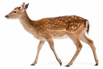 Fawn isolated on white background