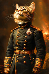 Cat in uniform