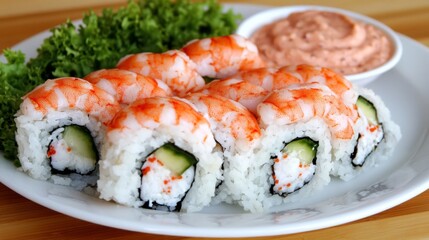 Fried Shrimp Plate with Tartar Sauce and Rustic Table