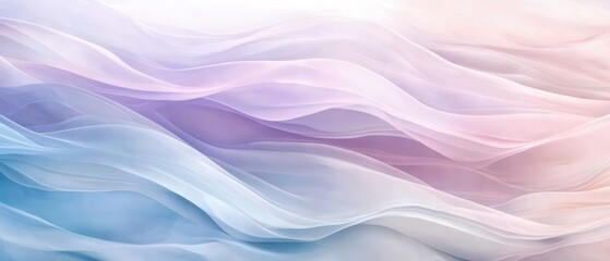 Fototapeta premium Soft, flowing abstract design with pastel colors.