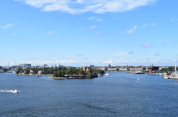 Stockholm seen from the seaside