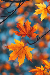 autumn leaf fall yellow leaves autumn Generative AI