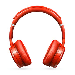 Bright red headphones showcase modern design and comfortable listening experience suitable for music lovers and audiophiles alike