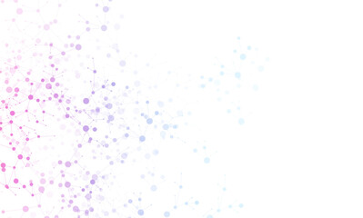 Molecules on gray background. Used for design healthcare, science and medicine background. DNA strand. Molecular structures