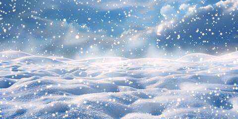 winter landscape snowdrifts Generative AI
