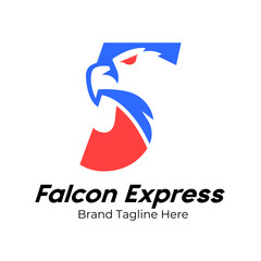 Logo Letter J Eagle ,Logo For Transportation,Delivery,Shipping and Express Delivery Business