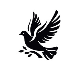  Dove silhouette vector art 