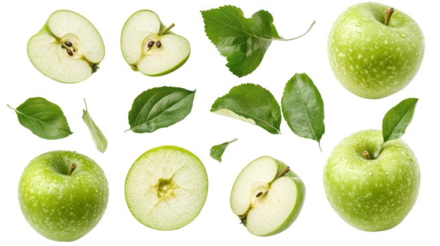 Green apple transparent background
