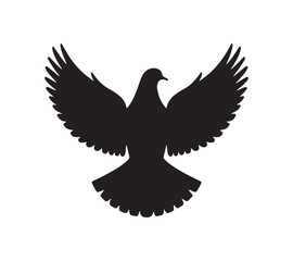  Dove silhouette vector art 
