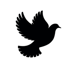  Dove silhouette vector art 