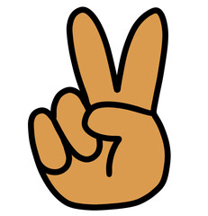 Finger counting number two