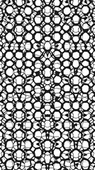 Geometric black and white hexagonal honeycomb pattern used in graphic design for editorial and commercial use , honeycomb, editorial