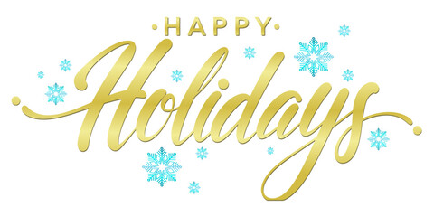Happy holidays lettering, Happy Holidays card