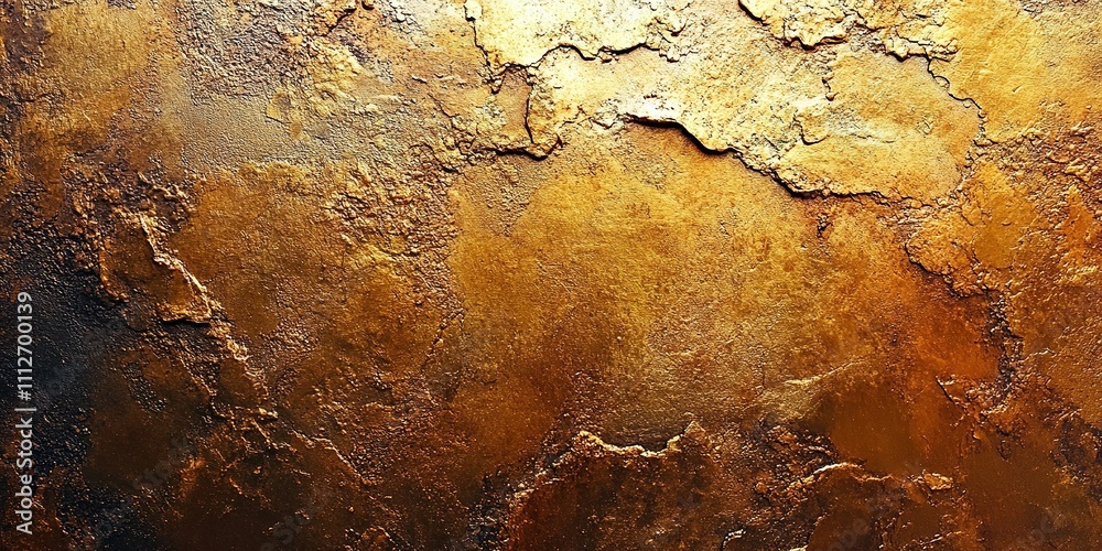 Poster textured golden surface with intricate patterns showcasing depth and richness in color
